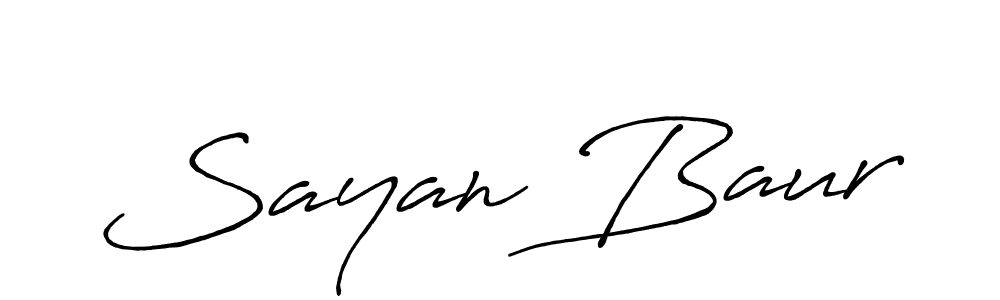 Use a signature maker to create a handwritten signature online. With this signature software, you can design (Antro_Vectra_Bolder) your own signature for name Sayan Baur. Sayan Baur signature style 7 images and pictures png