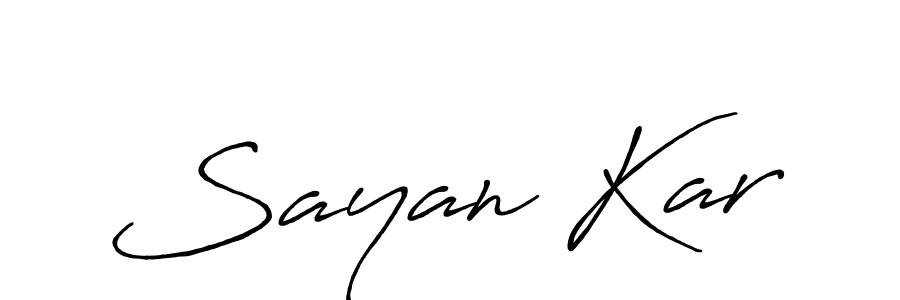 Make a beautiful signature design for name Sayan Kar. Use this online signature maker to create a handwritten signature for free. Sayan Kar signature style 7 images and pictures png