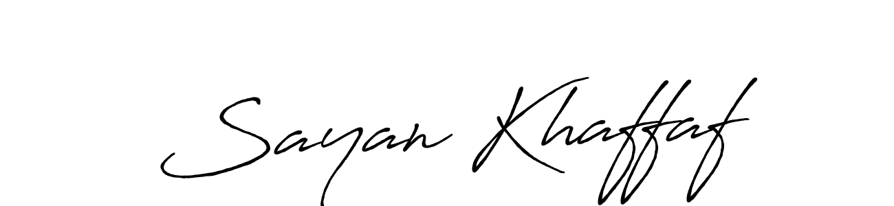 You can use this online signature creator to create a handwritten signature for the name Sayan Khaffaf. This is the best online autograph maker. Sayan Khaffaf signature style 7 images and pictures png