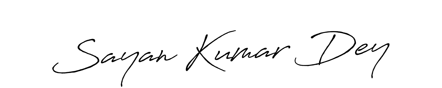 Use a signature maker to create a handwritten signature online. With this signature software, you can design (Antro_Vectra_Bolder) your own signature for name Sayan Kumar Dey. Sayan Kumar Dey signature style 7 images and pictures png