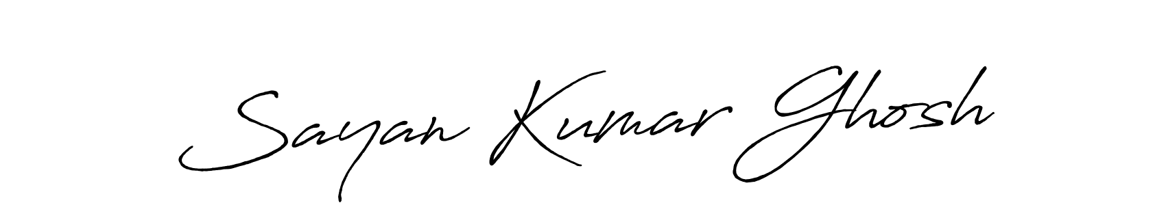 Design your own signature with our free online signature maker. With this signature software, you can create a handwritten (Antro_Vectra_Bolder) signature for name Sayan Kumar Ghosh. Sayan Kumar Ghosh signature style 7 images and pictures png