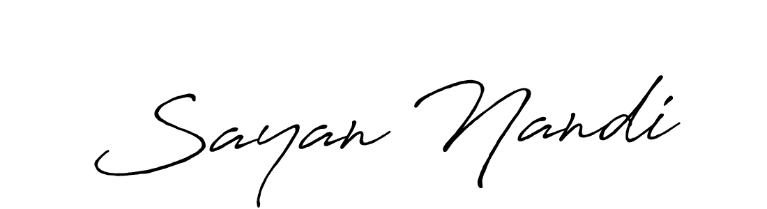 You should practise on your own different ways (Antro_Vectra_Bolder) to write your name (Sayan Nandi) in signature. don't let someone else do it for you. Sayan Nandi signature style 7 images and pictures png