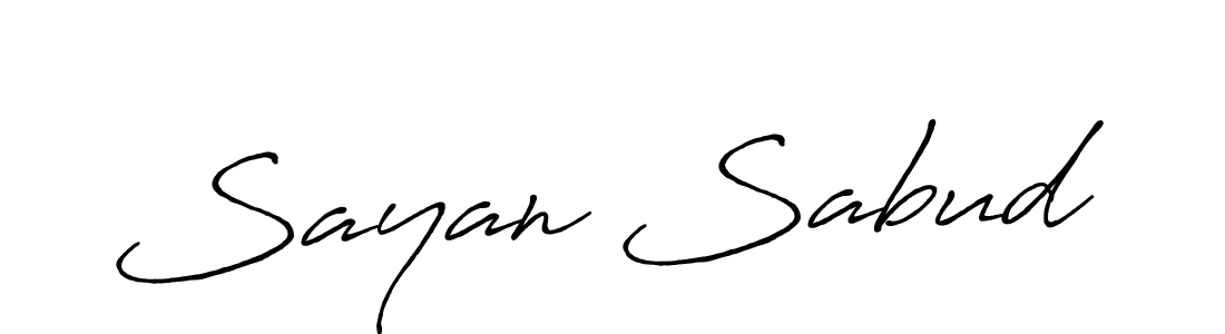 How to make Sayan Sabud signature? Antro_Vectra_Bolder is a professional autograph style. Create handwritten signature for Sayan Sabud name. Sayan Sabud signature style 7 images and pictures png