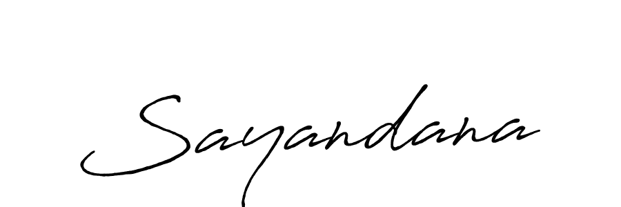 How to make Sayandana name signature. Use Antro_Vectra_Bolder style for creating short signs online. This is the latest handwritten sign. Sayandana signature style 7 images and pictures png