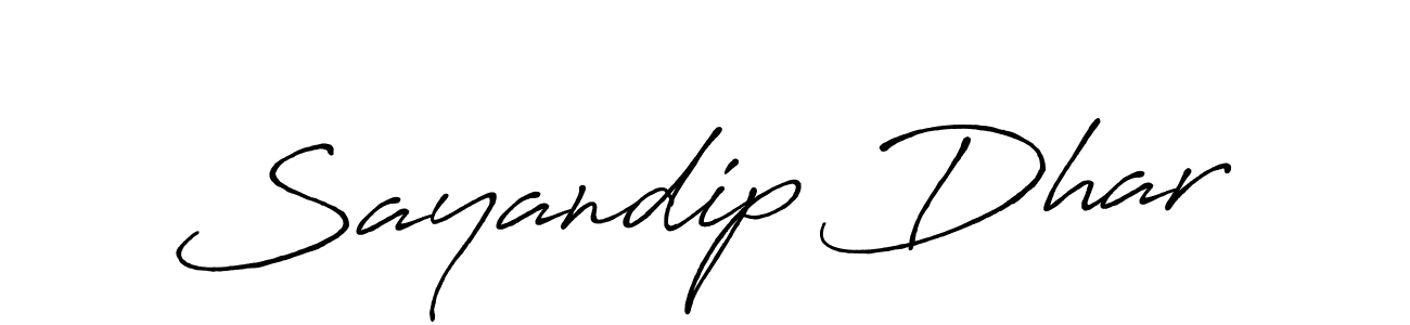 Use a signature maker to create a handwritten signature online. With this signature software, you can design (Antro_Vectra_Bolder) your own signature for name Sayandip Dhar. Sayandip Dhar signature style 7 images and pictures png