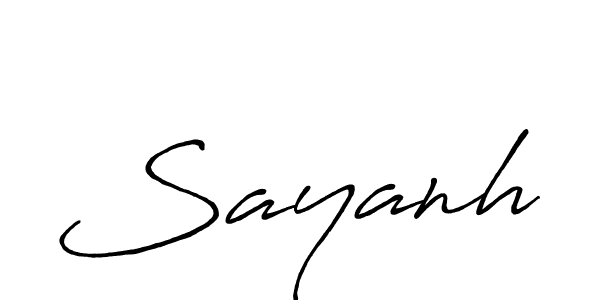 Similarly Antro_Vectra_Bolder is the best handwritten signature design. Signature creator online .You can use it as an online autograph creator for name Sayanh. Sayanh signature style 7 images and pictures png