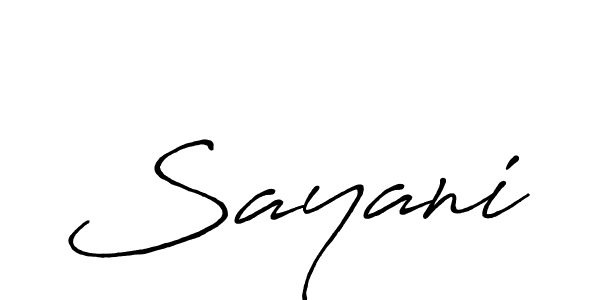 Also we have Sayani name is the best signature style. Create professional handwritten signature collection using Antro_Vectra_Bolder autograph style. Sayani signature style 7 images and pictures png