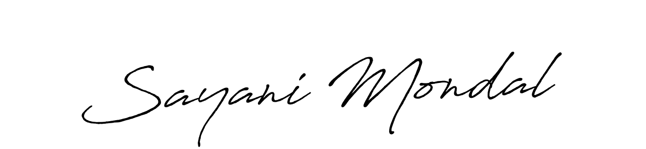 It looks lik you need a new signature style for name Sayani Mondal. Design unique handwritten (Antro_Vectra_Bolder) signature with our free signature maker in just a few clicks. Sayani Mondal signature style 7 images and pictures png