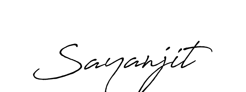 Also we have Sayanjit name is the best signature style. Create professional handwritten signature collection using Antro_Vectra_Bolder autograph style. Sayanjit signature style 7 images and pictures png