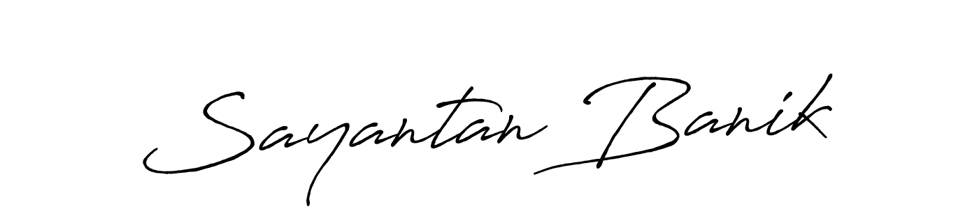 The best way (Antro_Vectra_Bolder) to make a short signature is to pick only two or three words in your name. The name Sayantan Banik include a total of six letters. For converting this name. Sayantan Banik signature style 7 images and pictures png