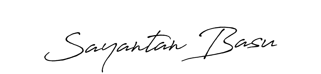 Make a beautiful signature design for name Sayantan Basu. Use this online signature maker to create a handwritten signature for free. Sayantan Basu signature style 7 images and pictures png