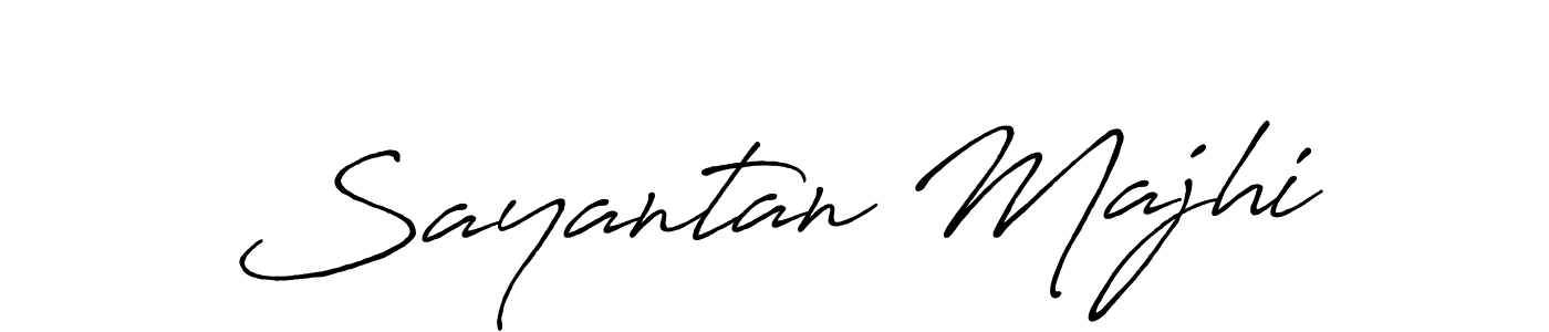 Sayantan Majhi stylish signature style. Best Handwritten Sign (Antro_Vectra_Bolder) for my name. Handwritten Signature Collection Ideas for my name Sayantan Majhi. Sayantan Majhi signature style 7 images and pictures png