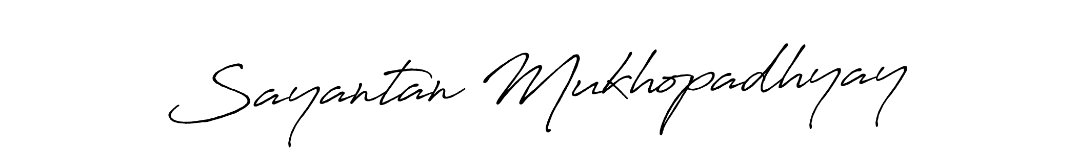 How to make Sayantan Mukhopadhyay signature? Antro_Vectra_Bolder is a professional autograph style. Create handwritten signature for Sayantan Mukhopadhyay name. Sayantan Mukhopadhyay signature style 7 images and pictures png