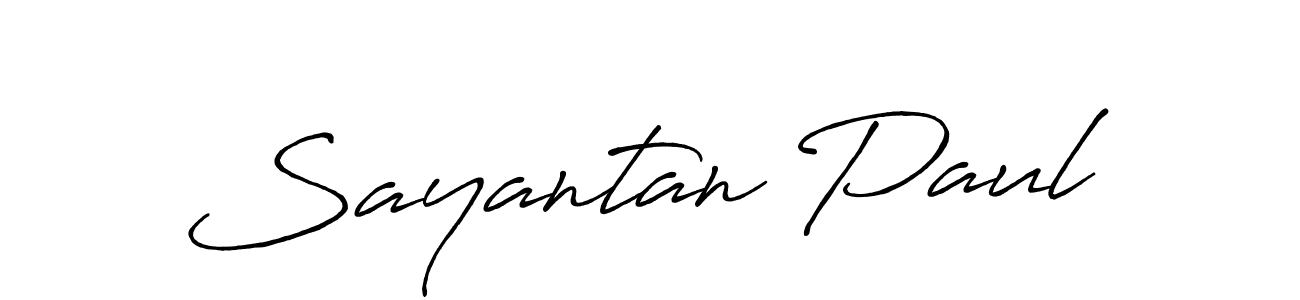 Also we have Sayantan Paul name is the best signature style. Create professional handwritten signature collection using Antro_Vectra_Bolder autograph style. Sayantan Paul signature style 7 images and pictures png