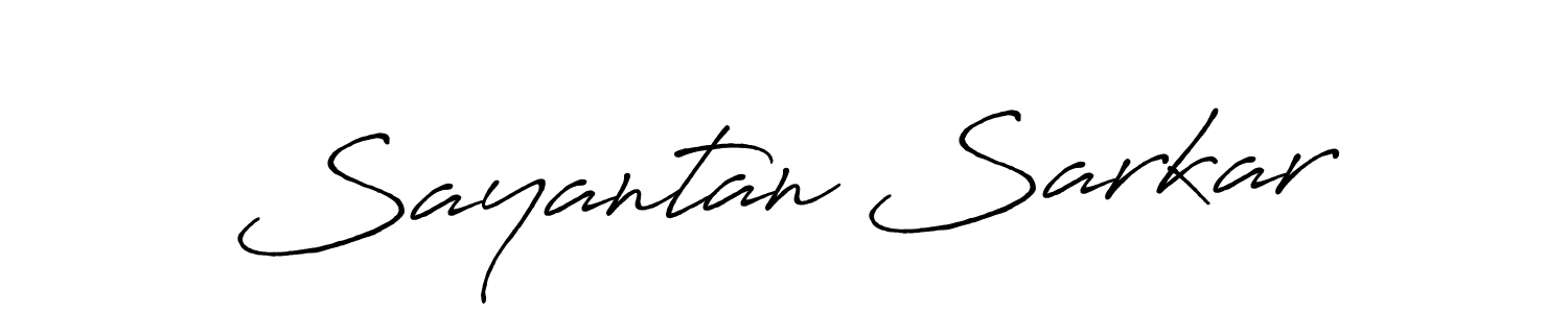 Sayantan Sarkar stylish signature style. Best Handwritten Sign (Antro_Vectra_Bolder) for my name. Handwritten Signature Collection Ideas for my name Sayantan Sarkar. Sayantan Sarkar signature style 7 images and pictures png