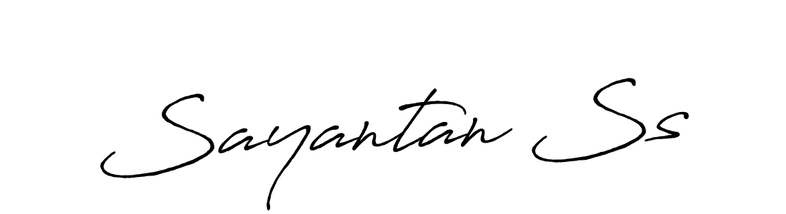 Design your own signature with our free online signature maker. With this signature software, you can create a handwritten (Antro_Vectra_Bolder) signature for name Sayantan Ss. Sayantan Ss signature style 7 images and pictures png