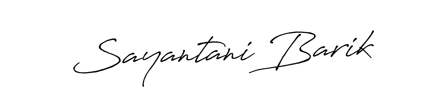 How to make Sayantani Barik signature? Antro_Vectra_Bolder is a professional autograph style. Create handwritten signature for Sayantani Barik name. Sayantani Barik signature style 7 images and pictures png