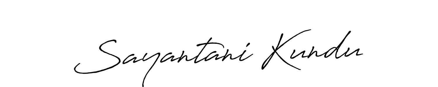 Use a signature maker to create a handwritten signature online. With this signature software, you can design (Antro_Vectra_Bolder) your own signature for name Sayantani Kundu. Sayantani Kundu signature style 7 images and pictures png