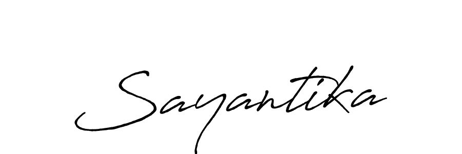 Make a beautiful signature design for name Sayantika. Use this online signature maker to create a handwritten signature for free. Sayantika signature style 7 images and pictures png