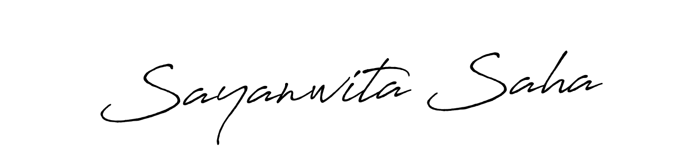 How to make Sayanwita Saha signature? Antro_Vectra_Bolder is a professional autograph style. Create handwritten signature for Sayanwita Saha name. Sayanwita Saha signature style 7 images and pictures png