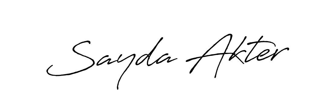 Make a beautiful signature design for name Sayda Akter. Use this online signature maker to create a handwritten signature for free. Sayda Akter signature style 7 images and pictures png