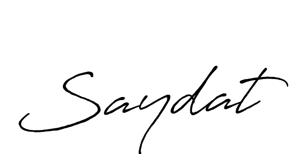 It looks lik you need a new signature style for name Saydat. Design unique handwritten (Antro_Vectra_Bolder) signature with our free signature maker in just a few clicks. Saydat signature style 7 images and pictures png