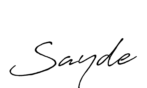 Here are the top 10 professional signature styles for the name Sayde. These are the best autograph styles you can use for your name. Sayde signature style 7 images and pictures png