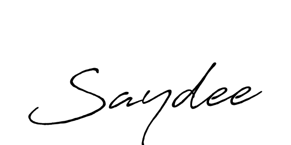 How to make Saydee name signature. Use Antro_Vectra_Bolder style for creating short signs online. This is the latest handwritten sign. Saydee signature style 7 images and pictures png