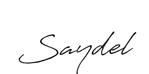 Also You can easily find your signature by using the search form. We will create Saydel name handwritten signature images for you free of cost using Antro_Vectra_Bolder sign style. Saydel signature style 7 images and pictures png