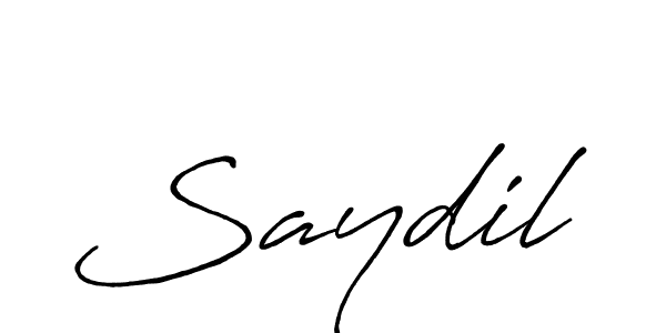 Also You can easily find your signature by using the search form. We will create Saydil name handwritten signature images for you free of cost using Antro_Vectra_Bolder sign style. Saydil signature style 7 images and pictures png