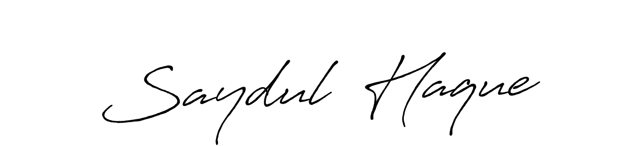 You should practise on your own different ways (Antro_Vectra_Bolder) to write your name (Saydul  Haque) in signature. don't let someone else do it for you. Saydul  Haque signature style 7 images and pictures png