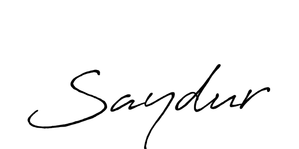 Make a beautiful signature design for name Saydur. With this signature (Antro_Vectra_Bolder) style, you can create a handwritten signature for free. Saydur signature style 7 images and pictures png