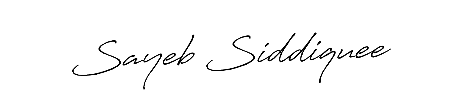 Use a signature maker to create a handwritten signature online. With this signature software, you can design (Antro_Vectra_Bolder) your own signature for name Sayeb Siddiquee. Sayeb Siddiquee signature style 7 images and pictures png