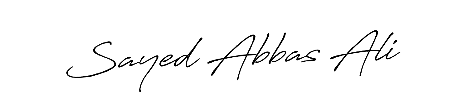 Sayed Abbas Ali stylish signature style. Best Handwritten Sign (Antro_Vectra_Bolder) for my name. Handwritten Signature Collection Ideas for my name Sayed Abbas Ali. Sayed Abbas Ali signature style 7 images and pictures png