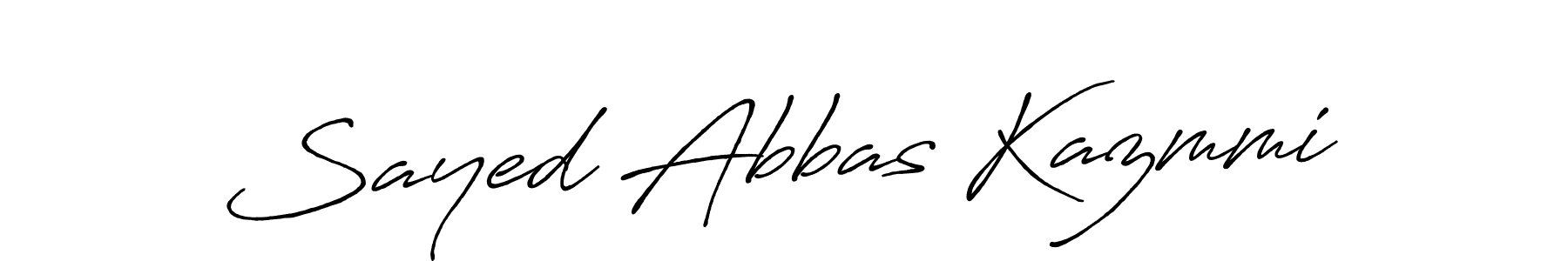 Also we have Sayed Abbas Kazmmi name is the best signature style. Create professional handwritten signature collection using Antro_Vectra_Bolder autograph style. Sayed Abbas Kazmmi signature style 7 images and pictures png