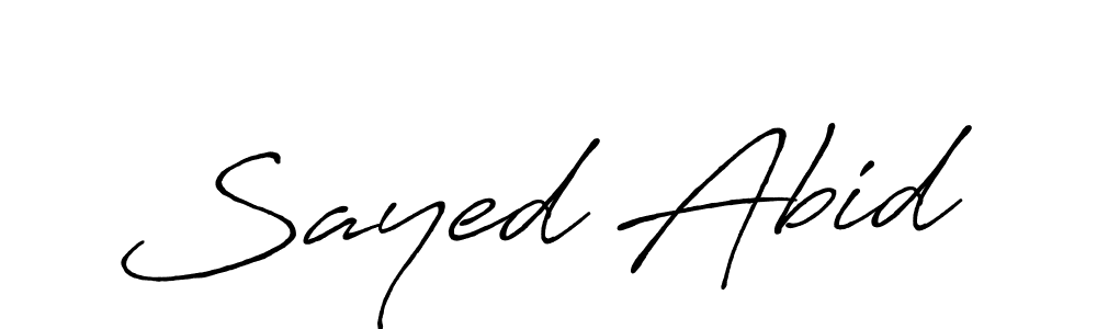 Here are the top 10 professional signature styles for the name Sayed Abid. These are the best autograph styles you can use for your name. Sayed Abid signature style 7 images and pictures png