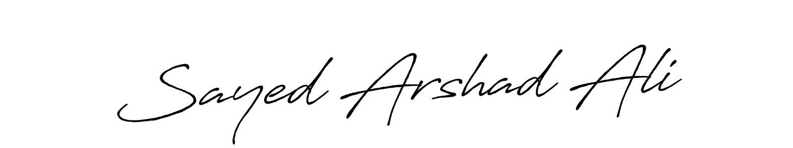 Design your own signature with our free online signature maker. With this signature software, you can create a handwritten (Antro_Vectra_Bolder) signature for name Sayed Arshad Ali. Sayed Arshad Ali signature style 7 images and pictures png