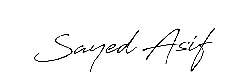 It looks lik you need a new signature style for name Sayed Asif. Design unique handwritten (Antro_Vectra_Bolder) signature with our free signature maker in just a few clicks. Sayed Asif signature style 7 images and pictures png