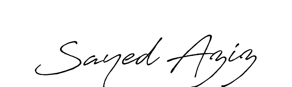 How to make Sayed Aziz signature? Antro_Vectra_Bolder is a professional autograph style. Create handwritten signature for Sayed Aziz name. Sayed Aziz signature style 7 images and pictures png