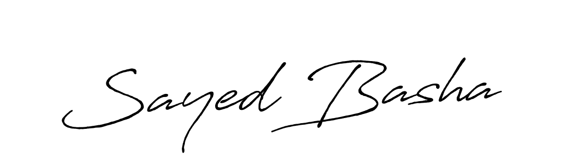 Make a beautiful signature design for name Sayed Basha. With this signature (Antro_Vectra_Bolder) style, you can create a handwritten signature for free. Sayed Basha signature style 7 images and pictures png