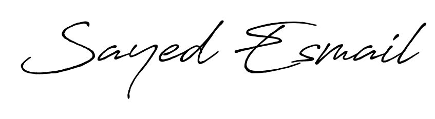 Antro_Vectra_Bolder is a professional signature style that is perfect for those who want to add a touch of class to their signature. Get Sayed Esmail name fancy signature for free. Sayed Esmail signature style 7 images and pictures png