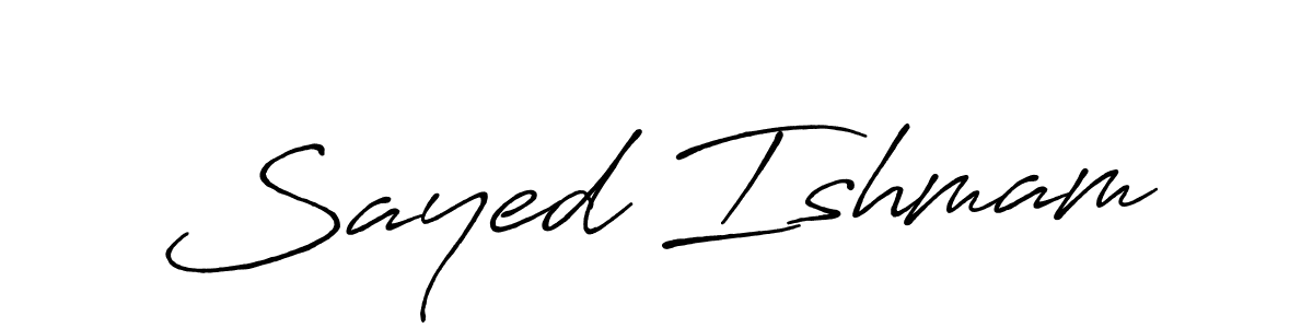 The best way (Antro_Vectra_Bolder) to make a short signature is to pick only two or three words in your name. The name Sayed Ishmam include a total of six letters. For converting this name. Sayed Ishmam signature style 7 images and pictures png