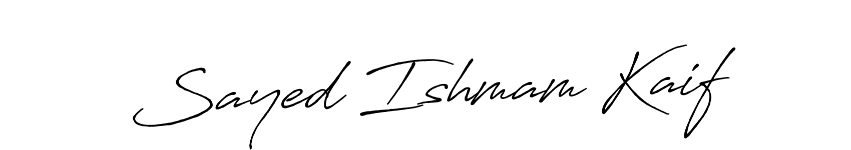 Similarly Antro_Vectra_Bolder is the best handwritten signature design. Signature creator online .You can use it as an online autograph creator for name Sayed Ishmam Kaif. Sayed Ishmam Kaif signature style 7 images and pictures png