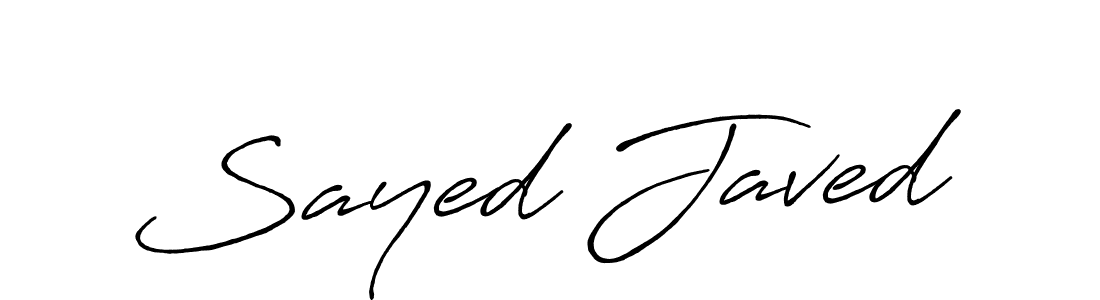 It looks lik you need a new signature style for name Sayed Javed. Design unique handwritten (Antro_Vectra_Bolder) signature with our free signature maker in just a few clicks. Sayed Javed signature style 7 images and pictures png
