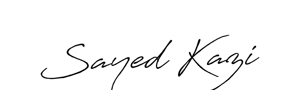 Once you've used our free online signature maker to create your best signature Antro_Vectra_Bolder style, it's time to enjoy all of the benefits that Sayed Kazi name signing documents. Sayed Kazi signature style 7 images and pictures png