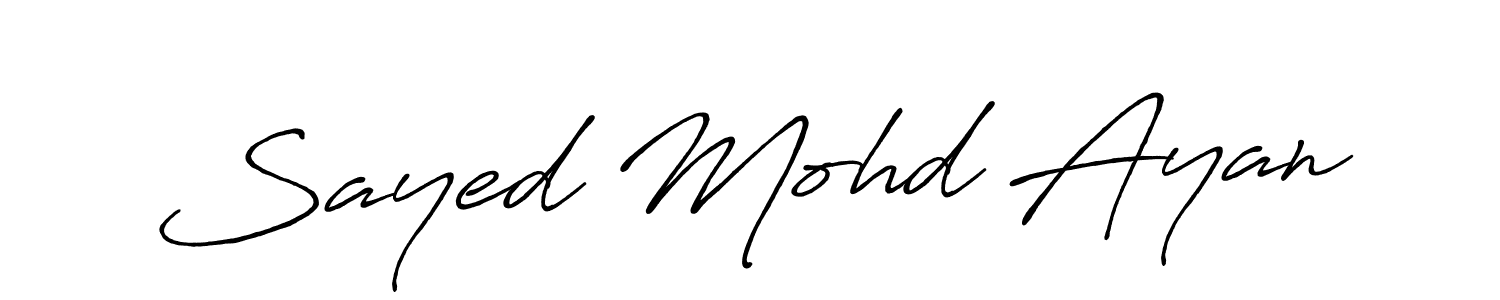 Make a beautiful signature design for name Sayed Mohd Ayan. Use this online signature maker to create a handwritten signature for free. Sayed Mohd Ayan signature style 7 images and pictures png