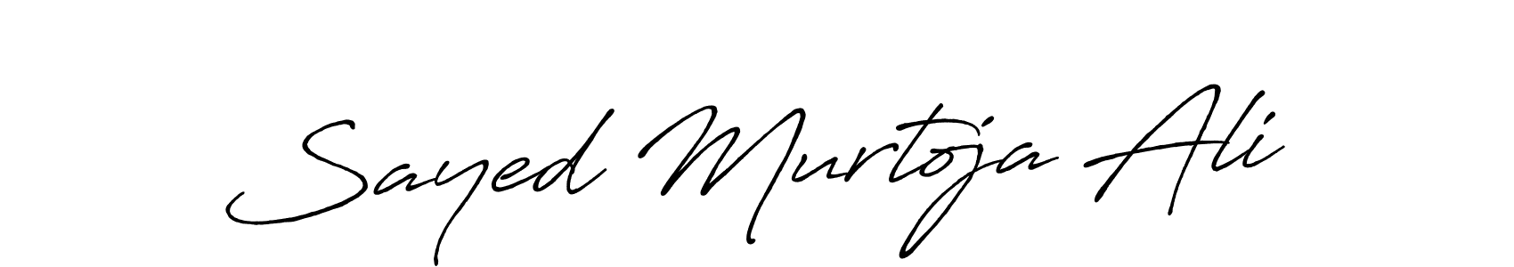 Sayed Murtoja Ali stylish signature style. Best Handwritten Sign (Antro_Vectra_Bolder) for my name. Handwritten Signature Collection Ideas for my name Sayed Murtoja Ali. Sayed Murtoja Ali signature style 7 images and pictures png