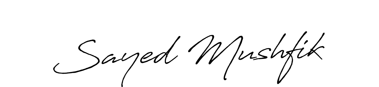 Also You can easily find your signature by using the search form. We will create Sayed Mushfik name handwritten signature images for you free of cost using Antro_Vectra_Bolder sign style. Sayed Mushfik signature style 7 images and pictures png