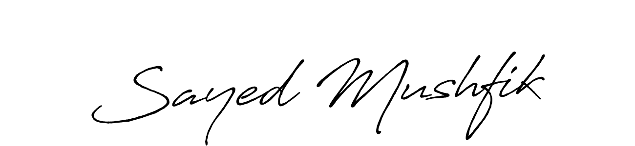 Also You can easily find your signature by using the search form. We will create Sayed Mushfik name handwritten signature images for you free of cost using Antro_Vectra_Bolder sign style. Sayed Mushfik signature style 7 images and pictures png