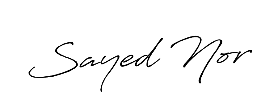 Also You can easily find your signature by using the search form. We will create Sayed Nor name handwritten signature images for you free of cost using Antro_Vectra_Bolder sign style. Sayed Nor signature style 7 images and pictures png